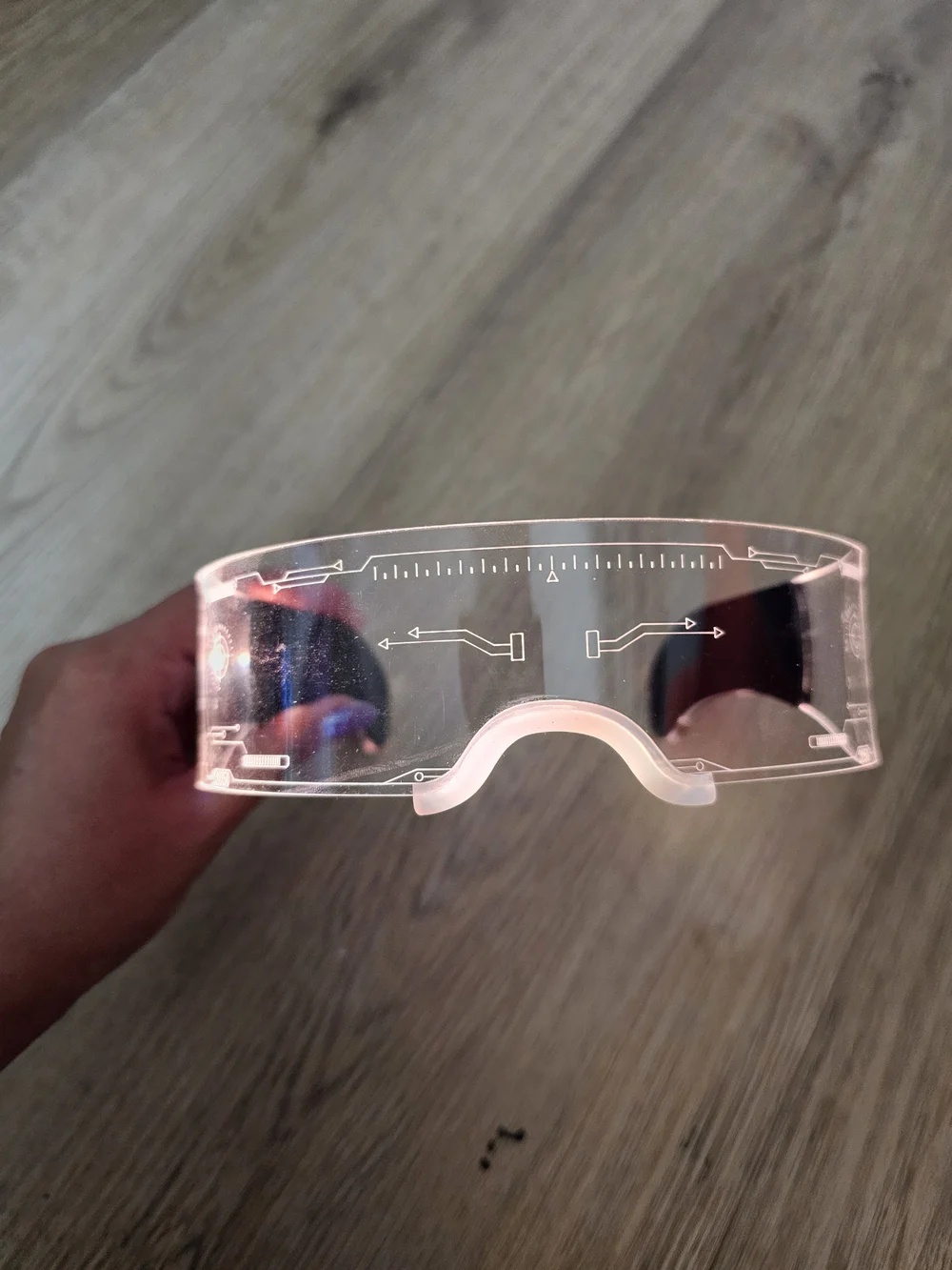 LED Light-Up Visor Headset - Multicolor